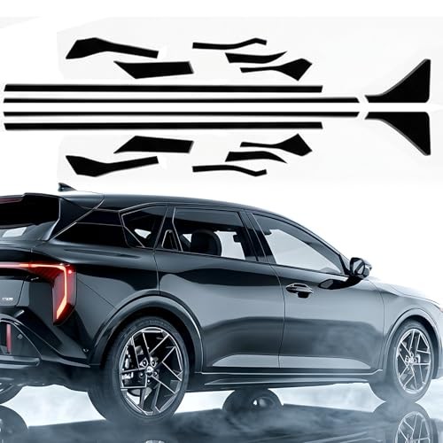 Side Window Trim Chrome Delete Overlay fit for 2025 2026 Kia K4 GT Hatchback