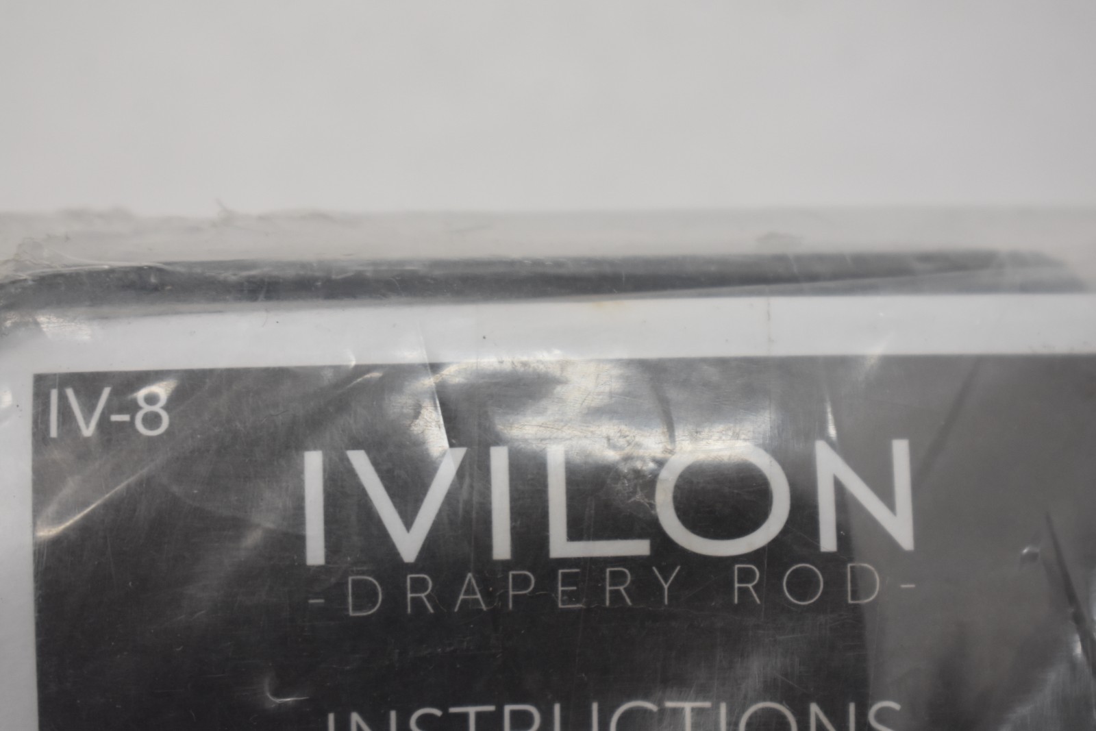 vilon IV-8 Drapery Rod Holder Mounts Matte Black 4 Piece Set For 72″ To 144″ Rod