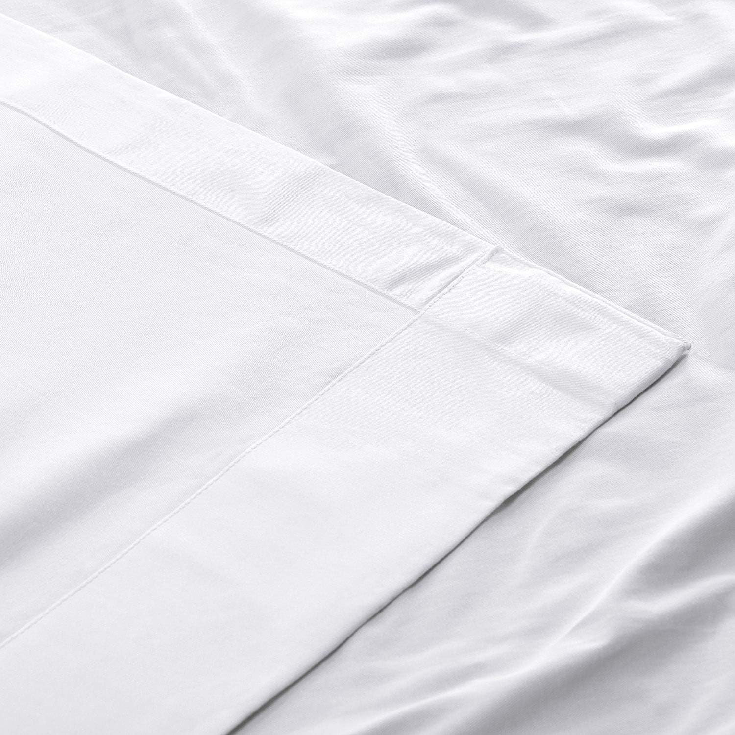 Solid Tie Top Cotton Curtains 84 Inches Long (1 Panel) Luxury Light Filtering Cu