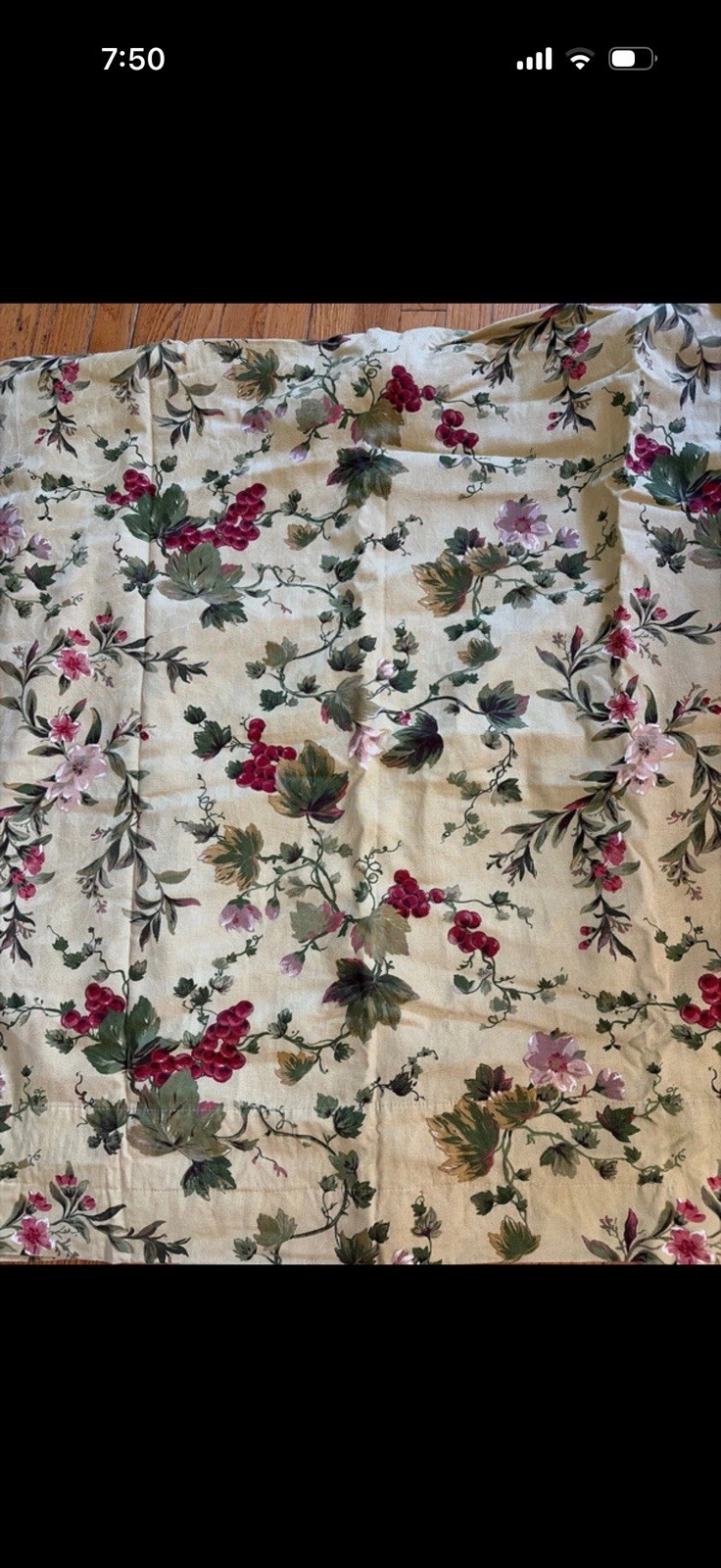 Waverly Curtain Panel 40 x 80 Imperial Dress Jacobean Floral Rod Pocket Set of 6