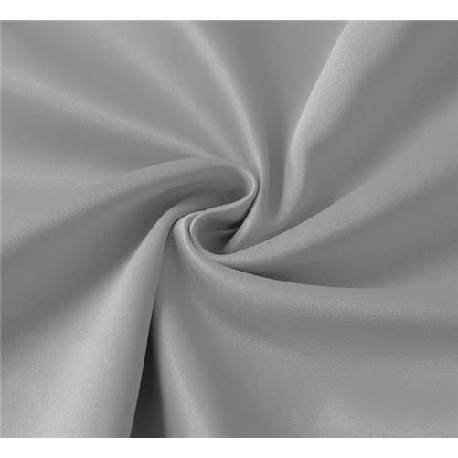 EYELET Ring Top Plain Thermal Silver BLACKOUT LINED Curtains with Tie Backs