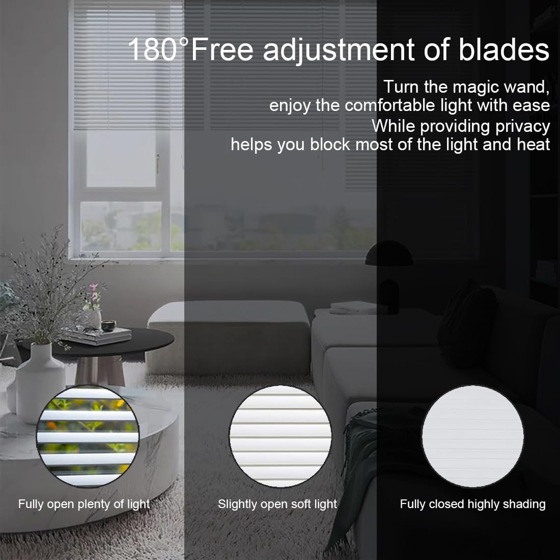 Mini Blinds Suitable for 20″ W x 64″ H Windows 1″ Aluminum Horizontal Venetia…