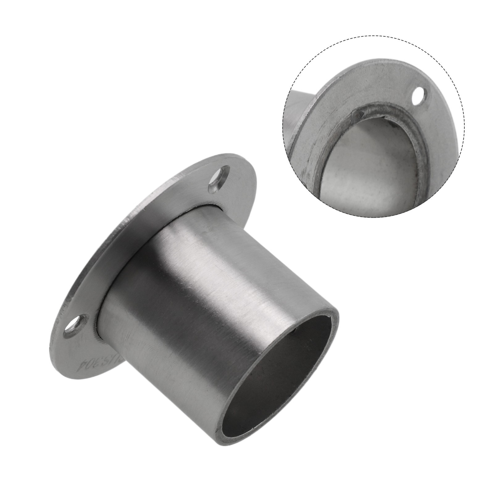 Polished Stainless Steel Flange for Secure Tube Connection Silver Color