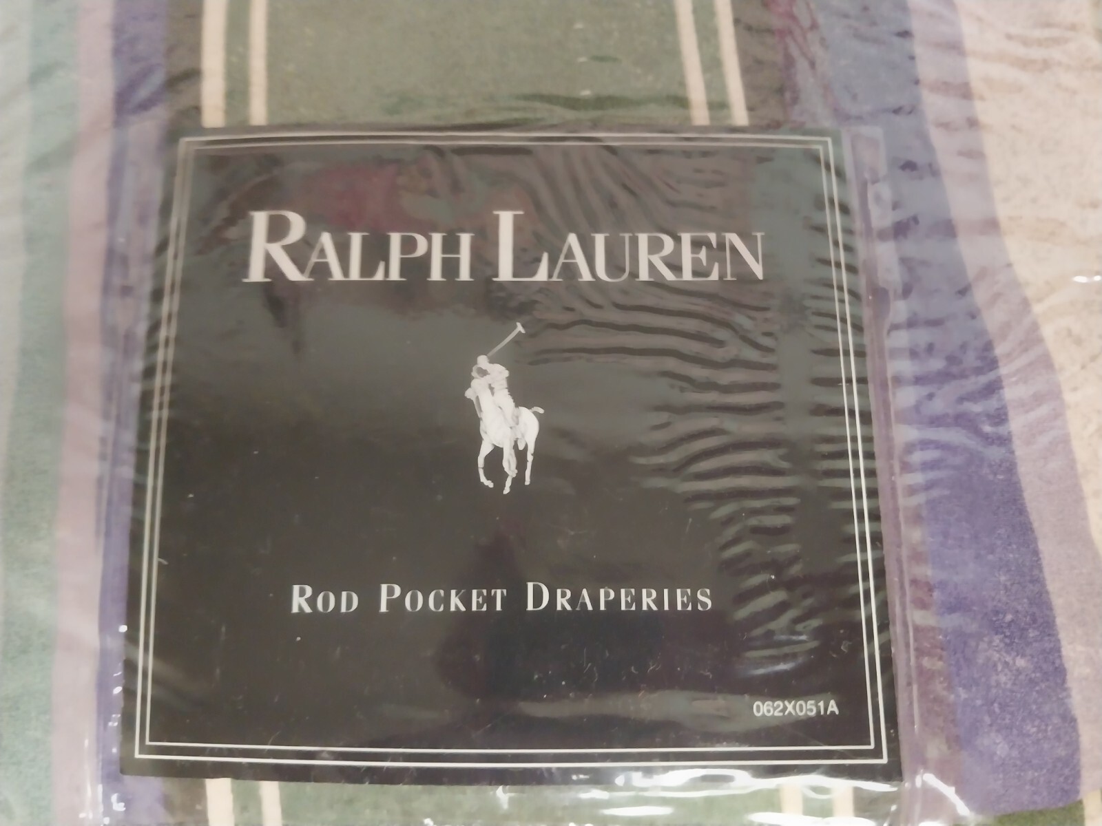 Vintage Raqlph Lauren Desert Springs Rod Pocket Drapes & Matching Valance
