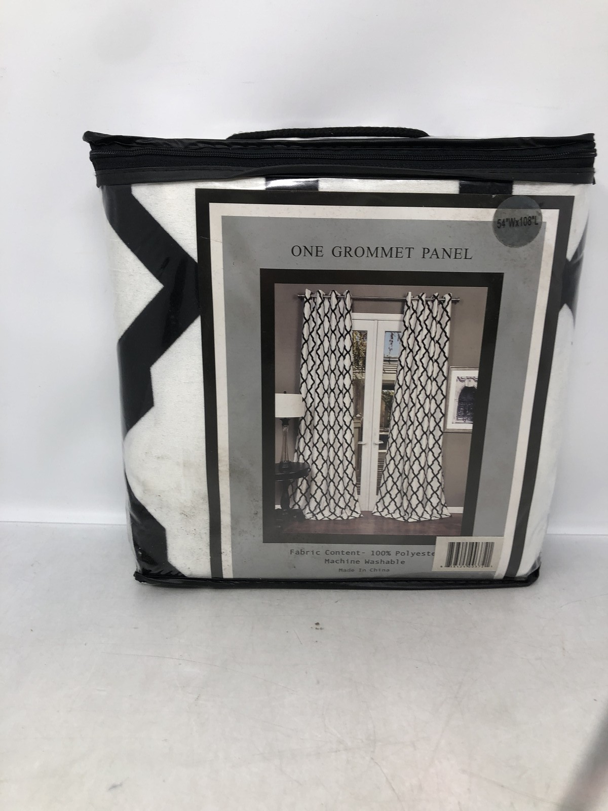 Lambrequin Trellis Curtain Panel 54″W x 108″L Window Panel for Living