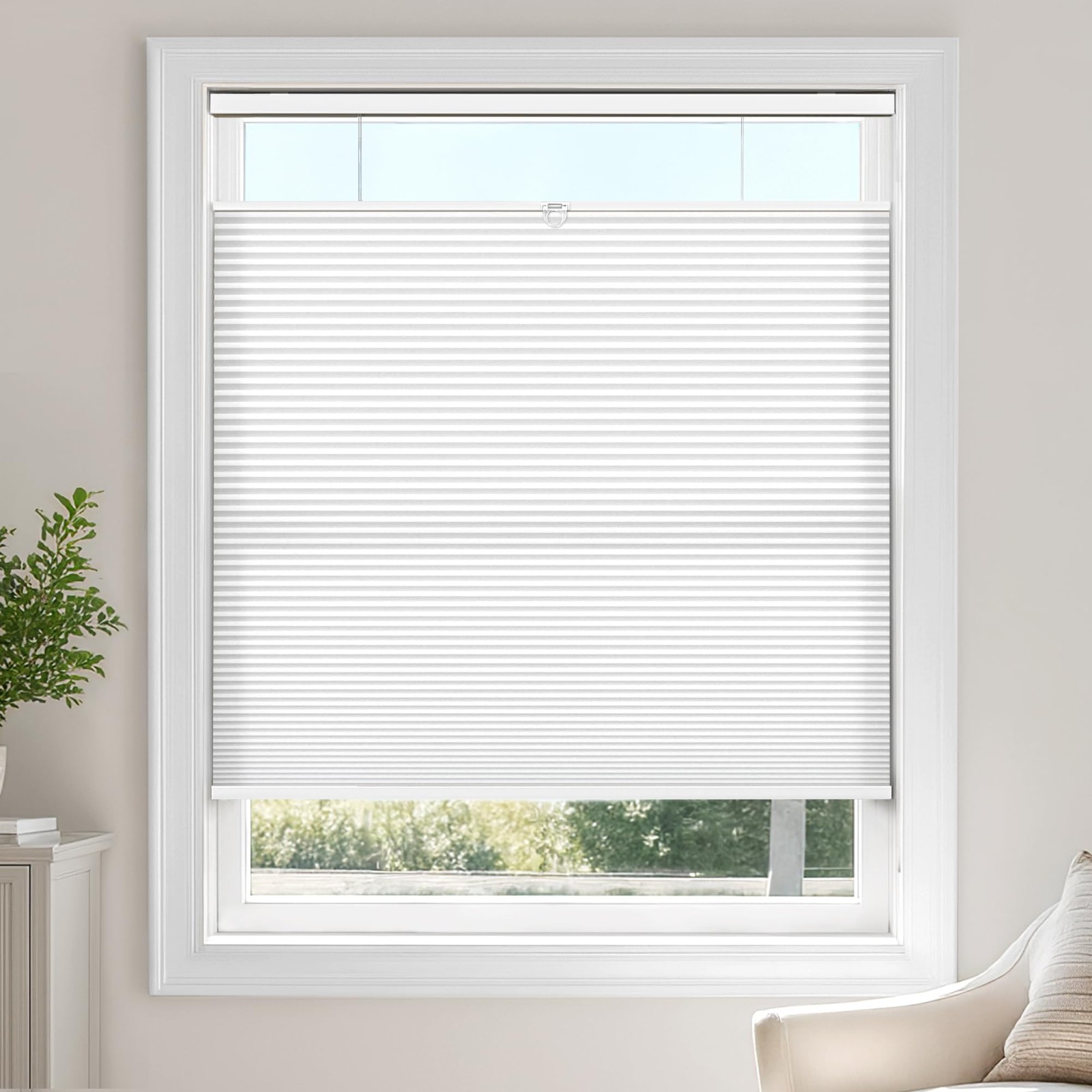 Top Down Bottom Up (TDBU) Cordless Cellular Shades – Light Filtering with Pri…