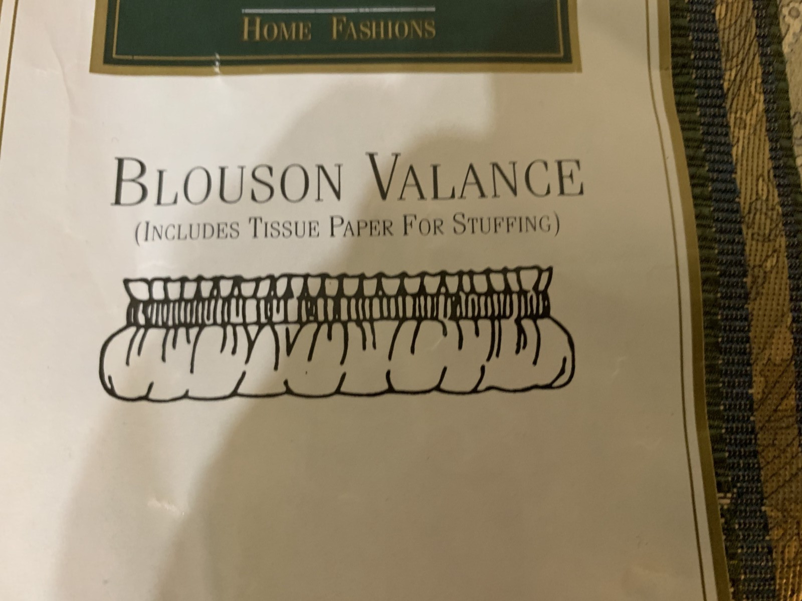 Croscill Dover Manor Townhouse Blouson Valance 84″ x 17.5″ Cotton Blend USA