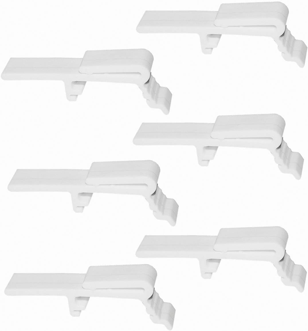 6Pcs Valance Clip Vertical Blinds Dust Cover Holder Bracket for 1-1/2″ or 1-9/16