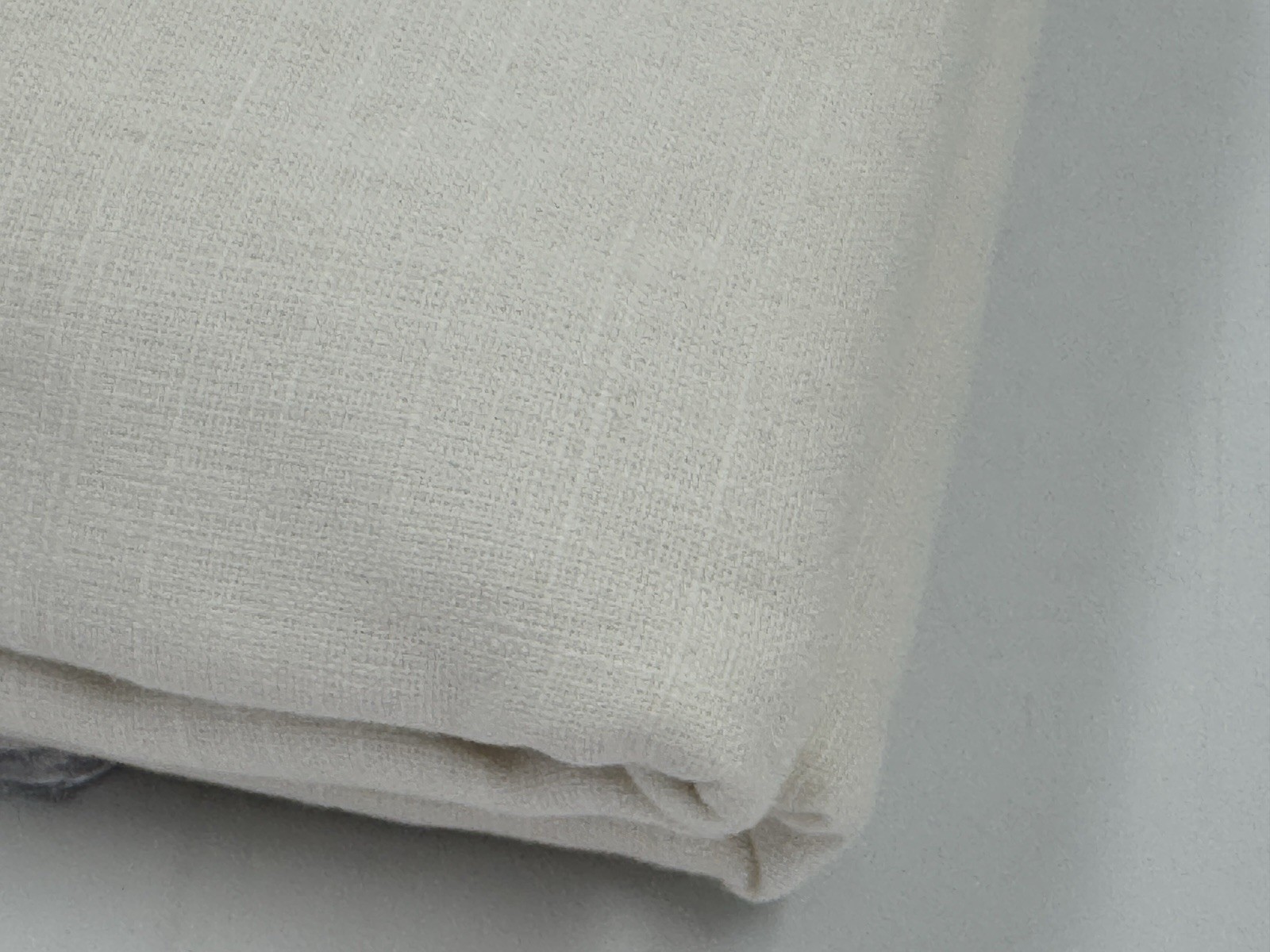 Set/2 Pottery Barn 50×96 Emery Linen Bronze Grommet Curtain, Ivory, Light Filter