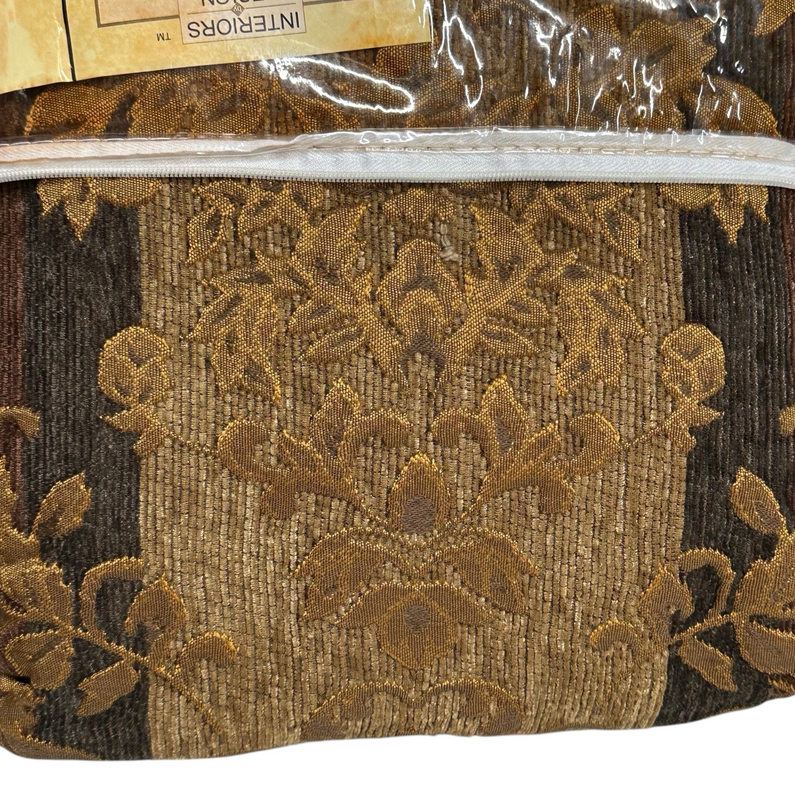 Window Curtain ONE Panel RIAL 50″ x 84″ Velvet Jacquard Tapestry Fall Colors A12