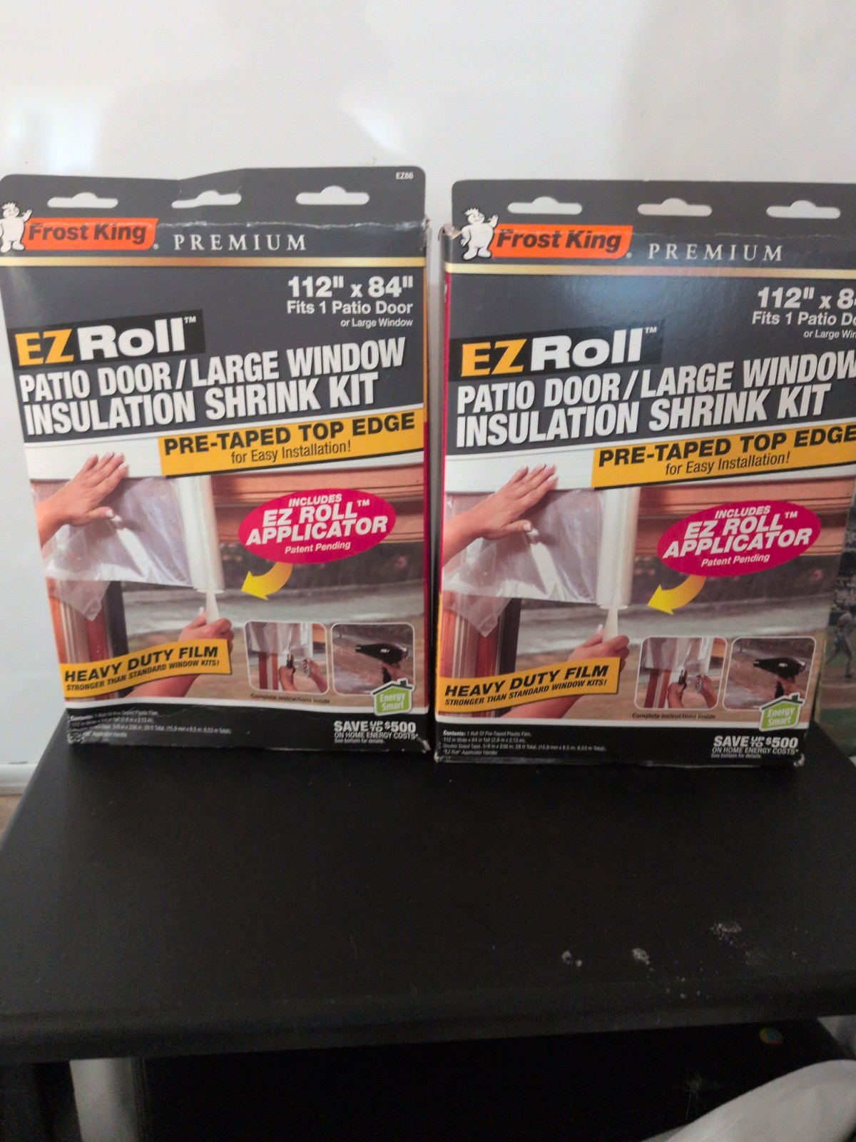 EZ Roll Patio Door/ Large Window Insulation Kit 112×84 NIB! Lot Of 2