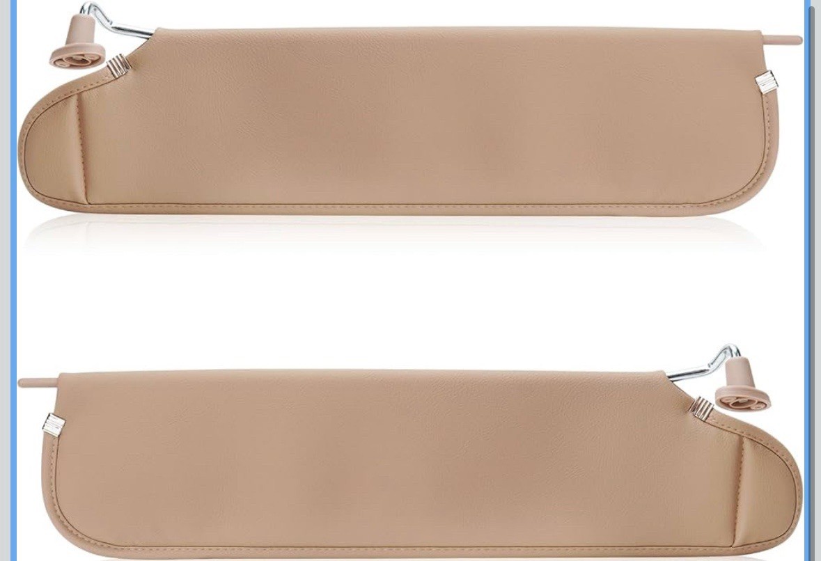 Left Driver & Right Passenger Sun Visor Compatible with Wrangler TJ 1997-2002