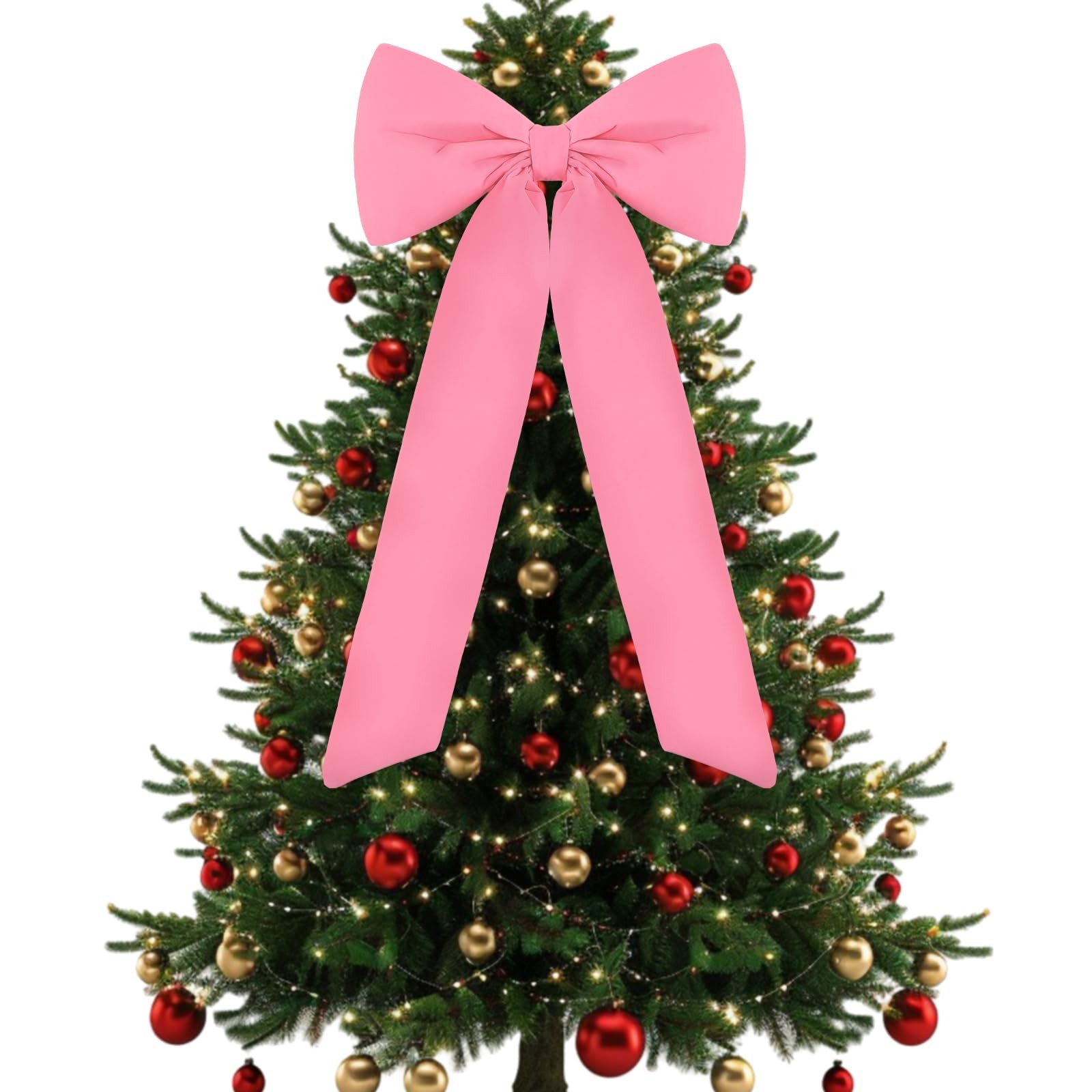 Celltestria Large Christmas Bow Ornament 15×30 Inch Velvet Giant Wreath Bows …