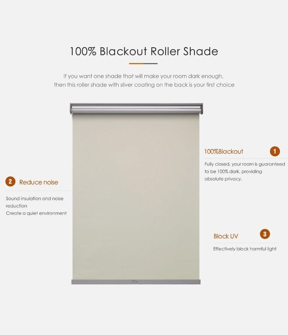 Cut-to-Size Cloud Cordless Blackout Fabric Roller Shade 55.25 in.W x 72 in.L