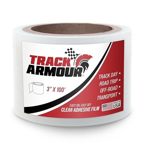 [TRACKARMOUR] 3″ x 100′ – Temporary Paint Protection Film for Car, Truck or