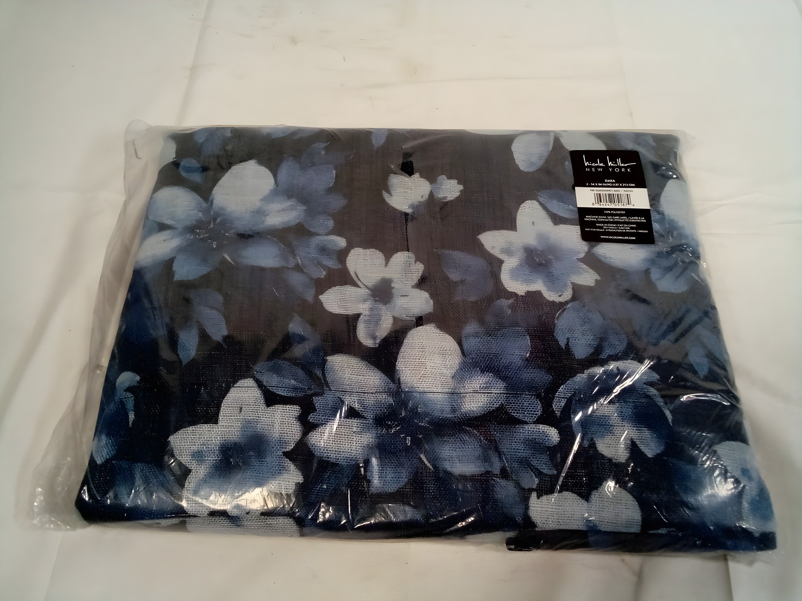Nicole Miller DARA Curtain Panels 54 x 84 Indigo Set of 2