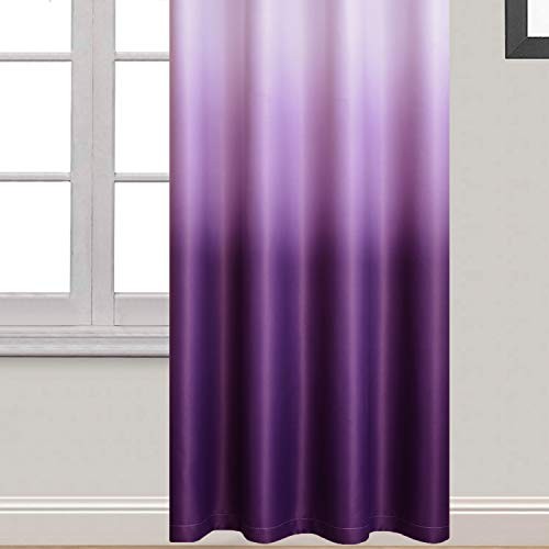 Light Blocking Gradient Color 52″W x 84″L (Pack of 2) Purple and Greyish White