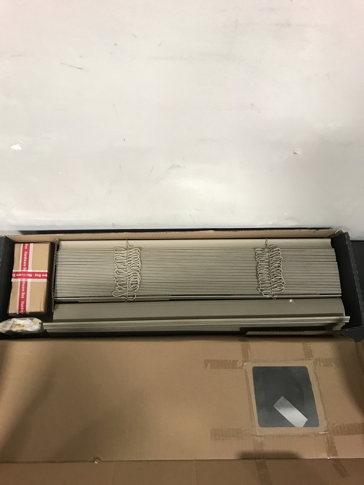 10793478362790 Driftwood Gray Cordless Faux Wood Blinds – 23in x 72in