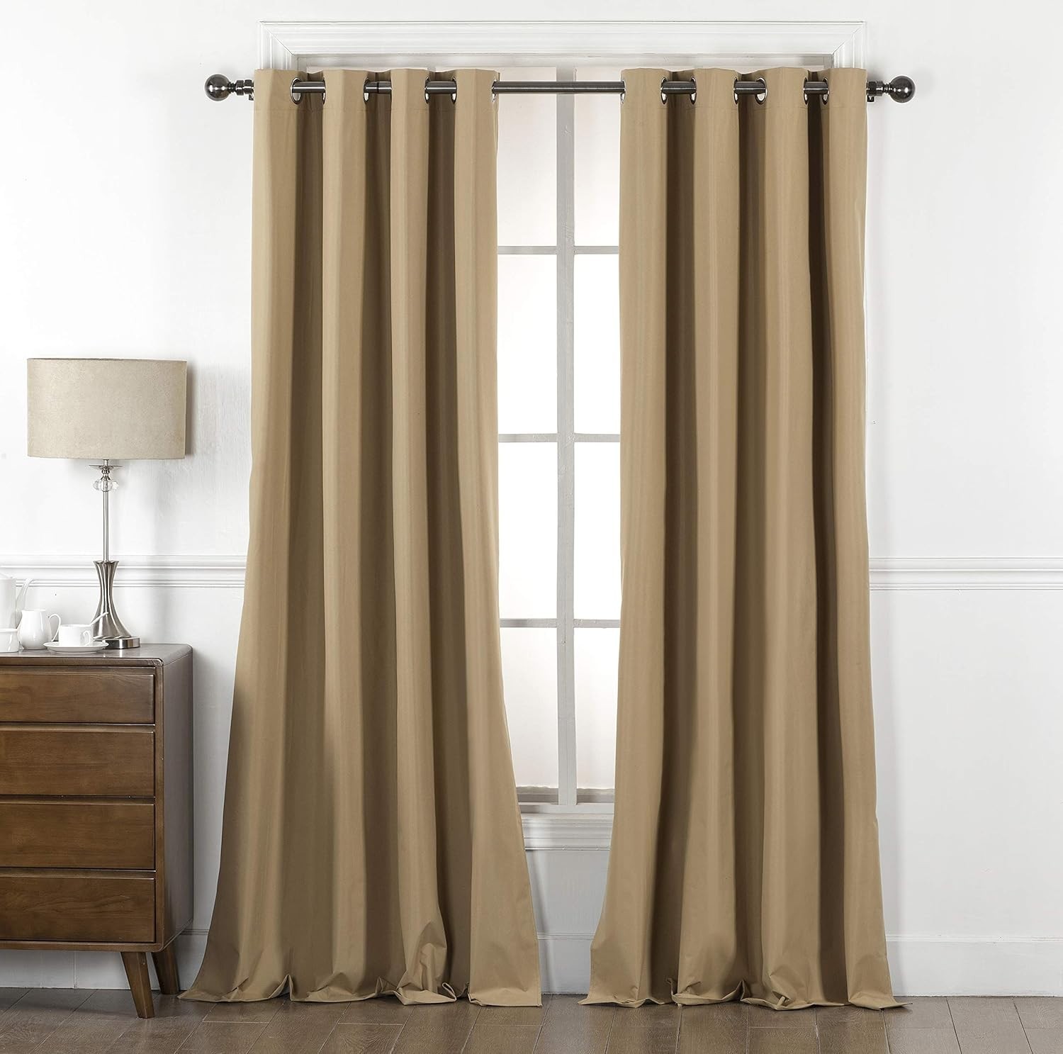 100% Blackout YHSF Grommet Window Curtain Set 52″ W x 84″ L Pack of 2 Panels