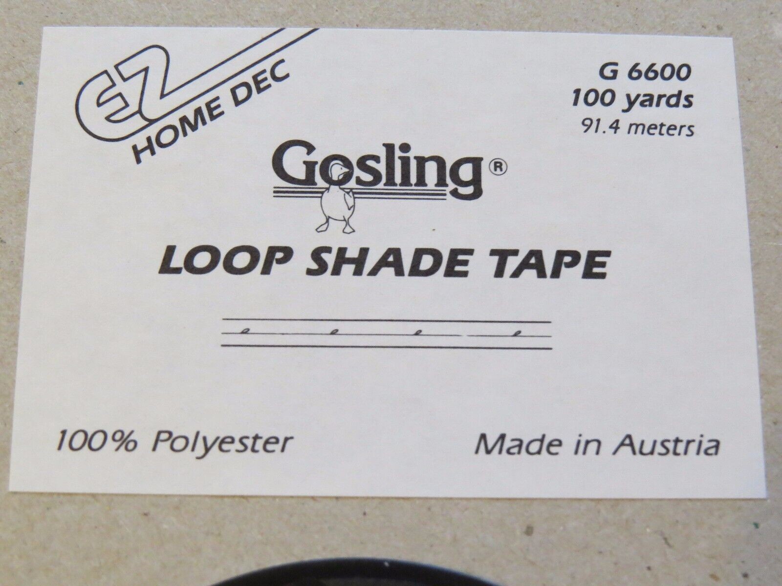 5/8″ LOOP-SHADE TAPE FOR BALLOON, CLOUD & ROMAN SHADES,SOLD BY YARD (B9)