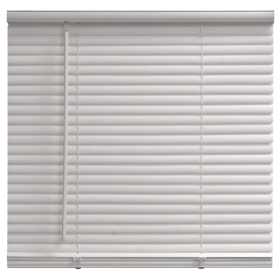 Cordless Vinyl Light Filtering Mini Blinds Window Shades for Home 31 Inch Width