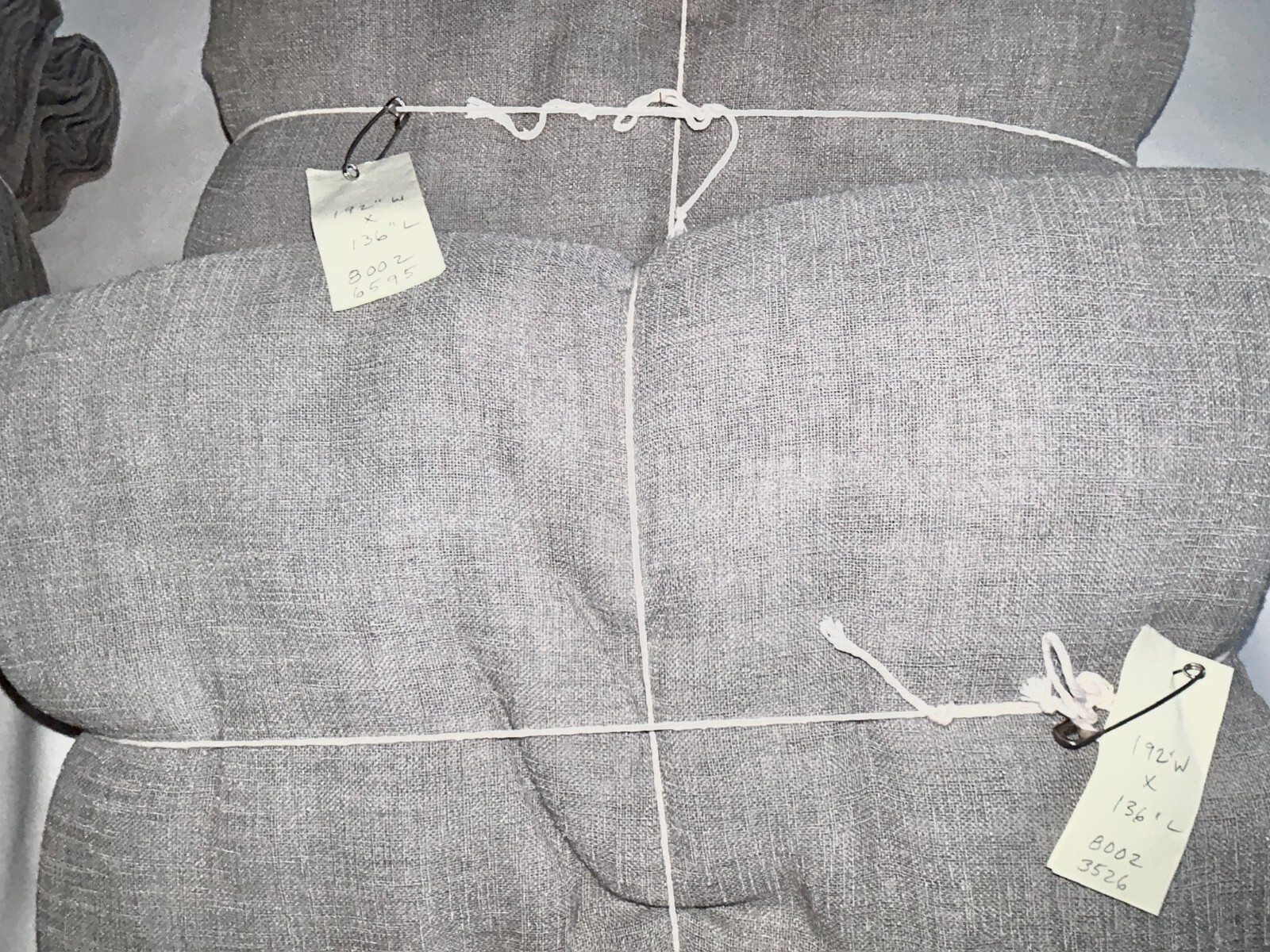 3 Sizes CUSTOM Sony Studios Grey LINEN Drapes XLONG & XWIDE Drape Drapery Panels