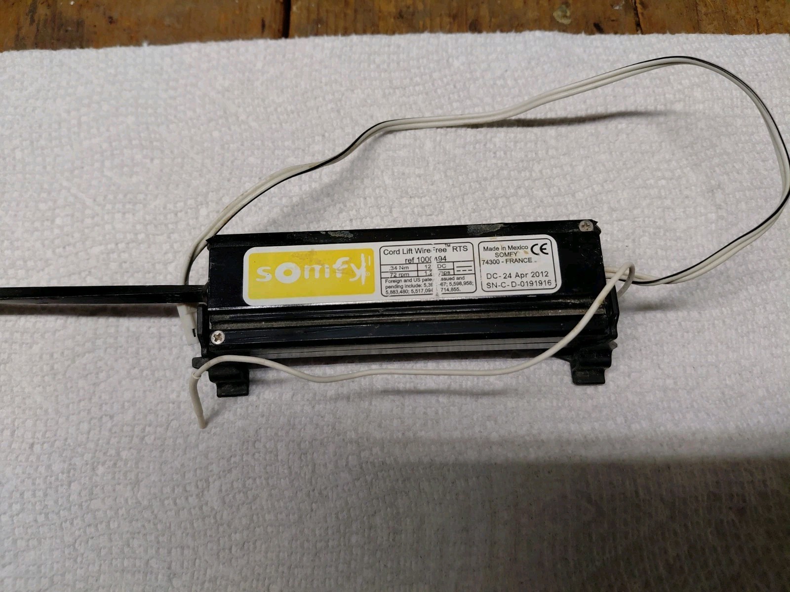 Somfy Cord Lift 12V DC Motor WIREFREE