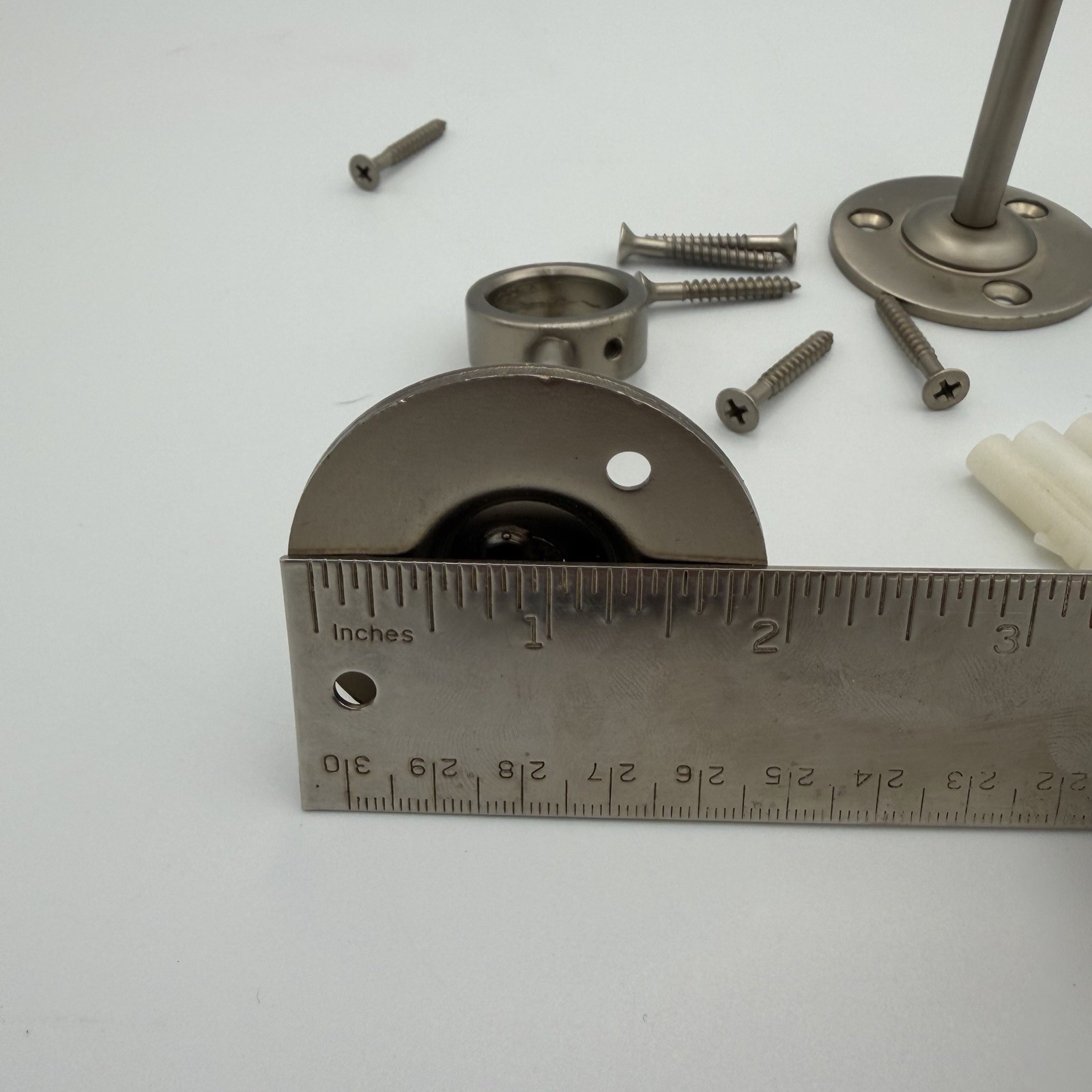 Pottery Barn Kids Teen 1” Curtain Rod Brackets Pewter Set of 2