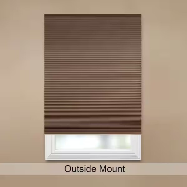 HDC Cordless Blackout Cellular 23″ W x 72″ L Shade in Mocha, NEW