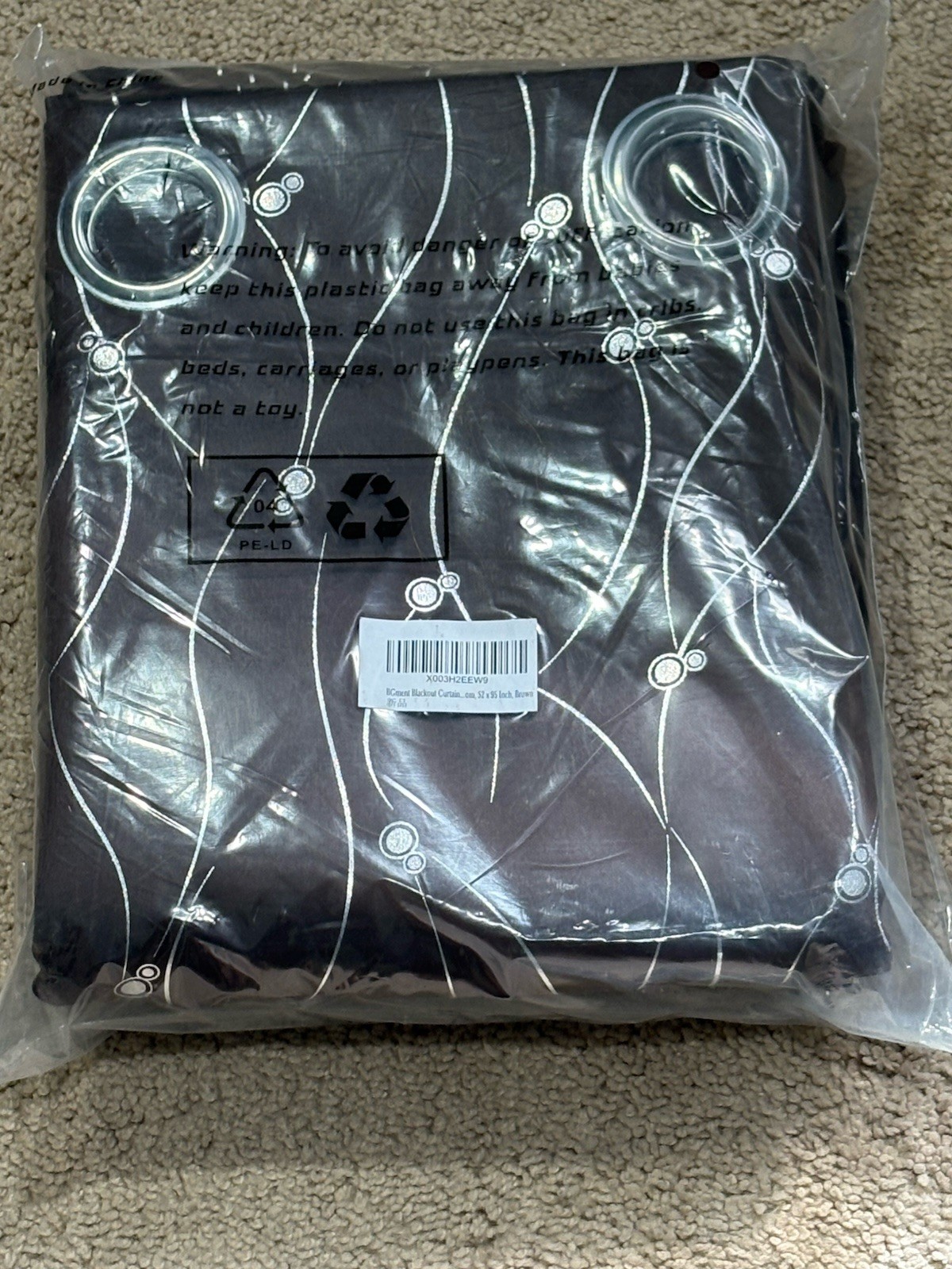 BGment Blackout Curtains (2) Brown NEW Grommet Thermal Insulated Room Darkening