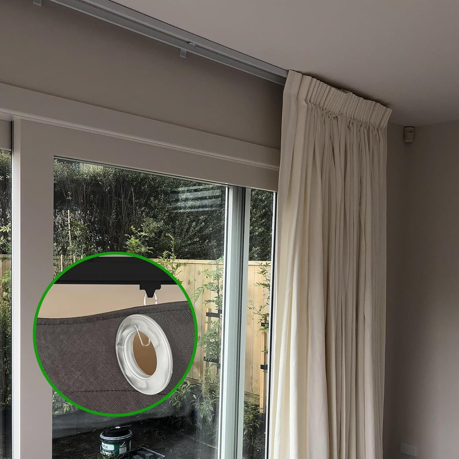 20 Pcs Ceiling Mounted Curtain Track, Heavy-Duty Curtains Rails Room Divider …