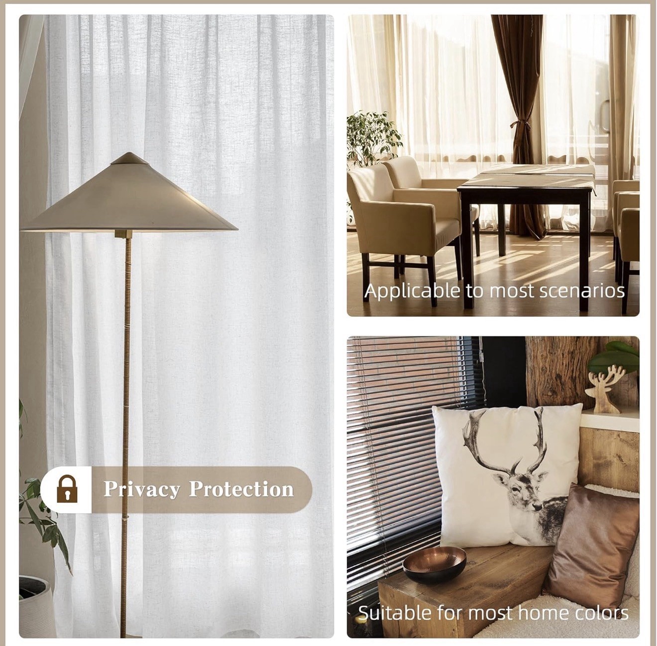 MAIHER White Extra Wide Pinch Pleated Curtains 96” L x 100”W