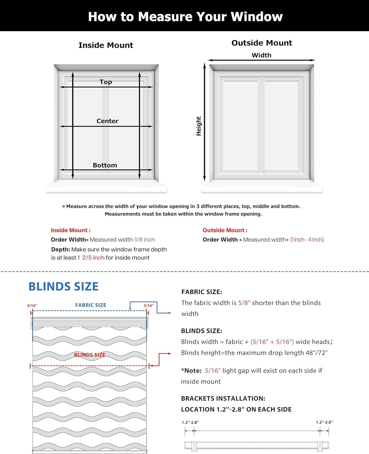 LazBlinds No Drill Cordless Zebra Blinds for Indoor Windows, Dual Layer Light Co