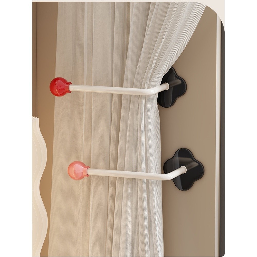 Organizer Accessory For Bathroom Use Curtain Hook Metal And Plastic Construction
