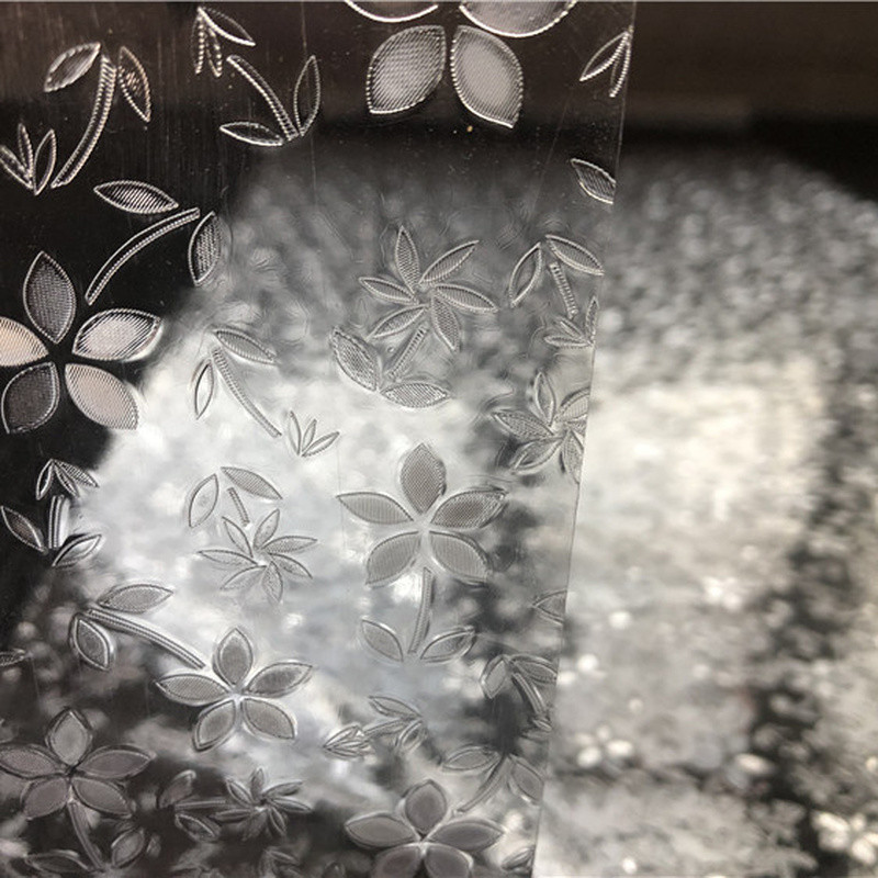 UK Translucent Stained Static Cling Glass Stickers 3D Floral Window Film Decor