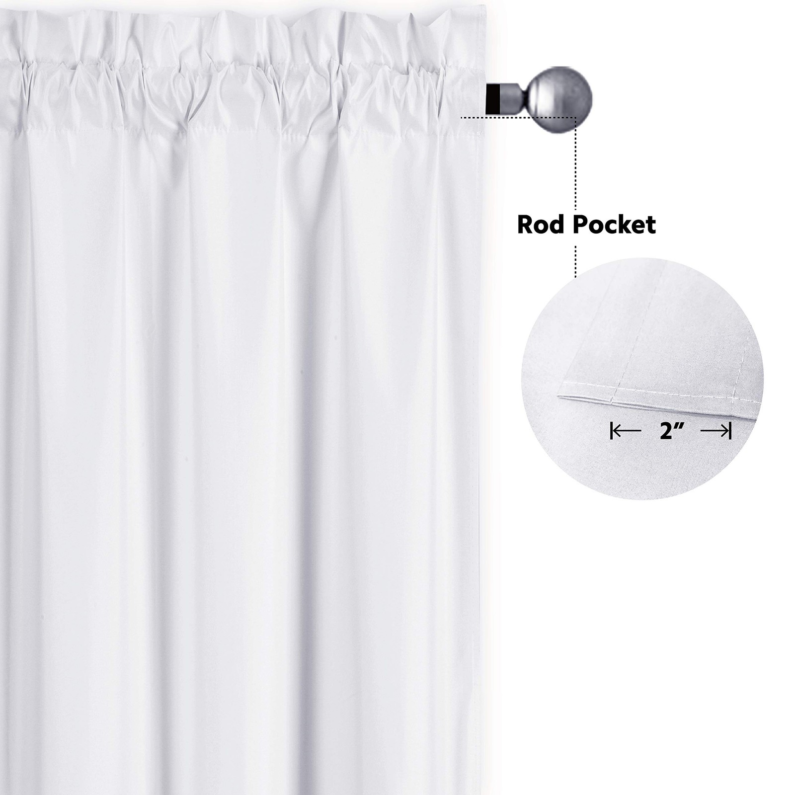 Triple Weave Blackout Curtain Panel 100% Light Blocking, Noise Reducing,Solid…