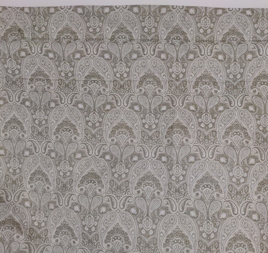 3x Croscill Curtain Valances Brown Paisley Embroidered Layered Tassel 39 x 22.5