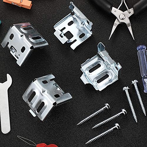 6 Pieces Mini Blind Brackets for Window Blinds, with Screws (1.5 x 2 Inch)