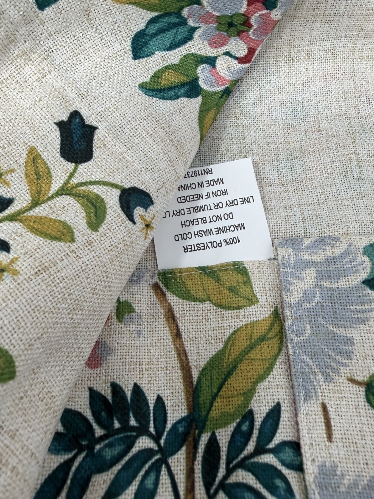 New Anatara Floral Birds Curtains Drapes Panels 37″ x 84″ Set of 4