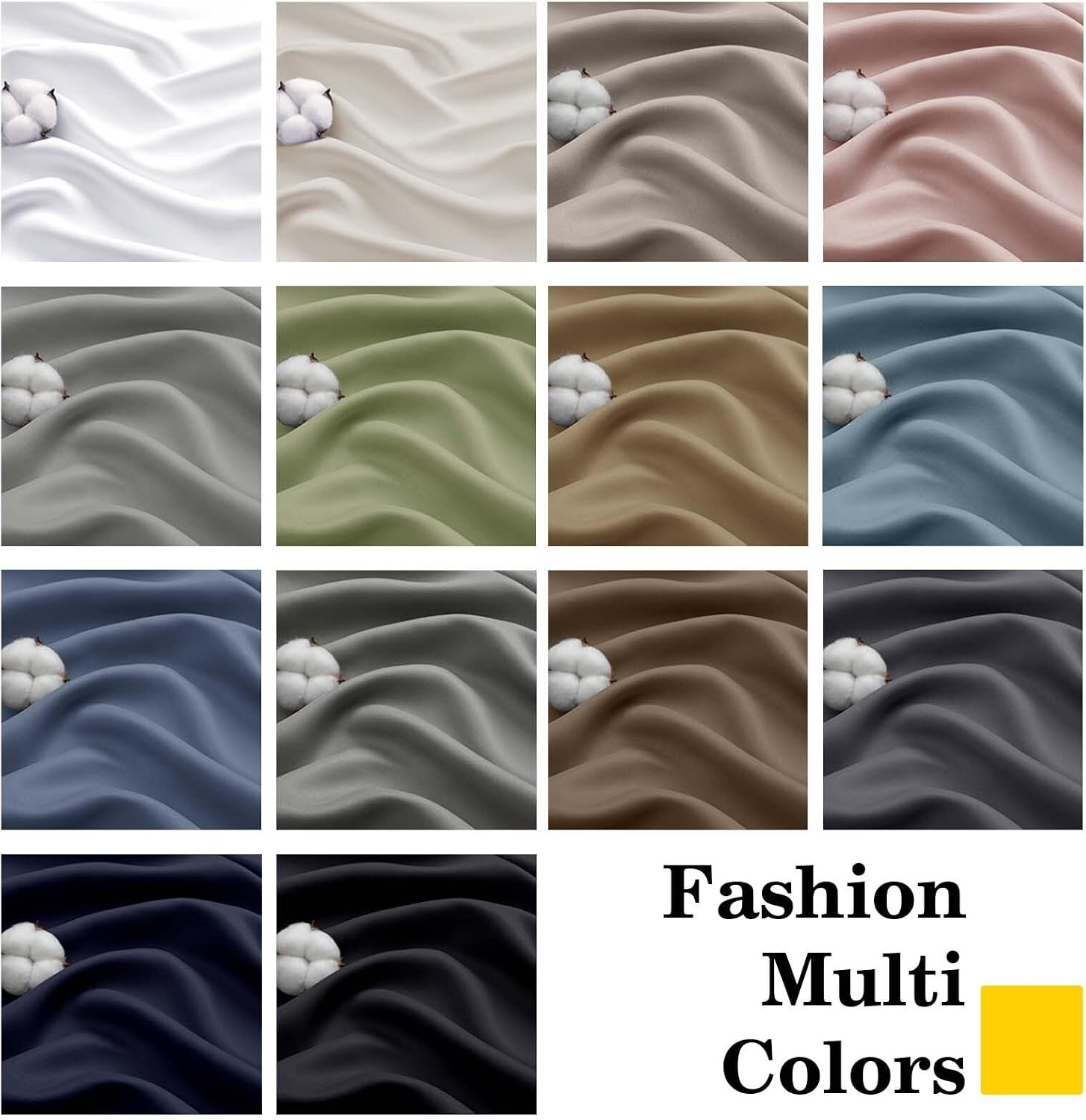 Brown Cafe Blackout Curtains 36 Inch Length 2 Panels Set Soft Solid Thermal Insu
