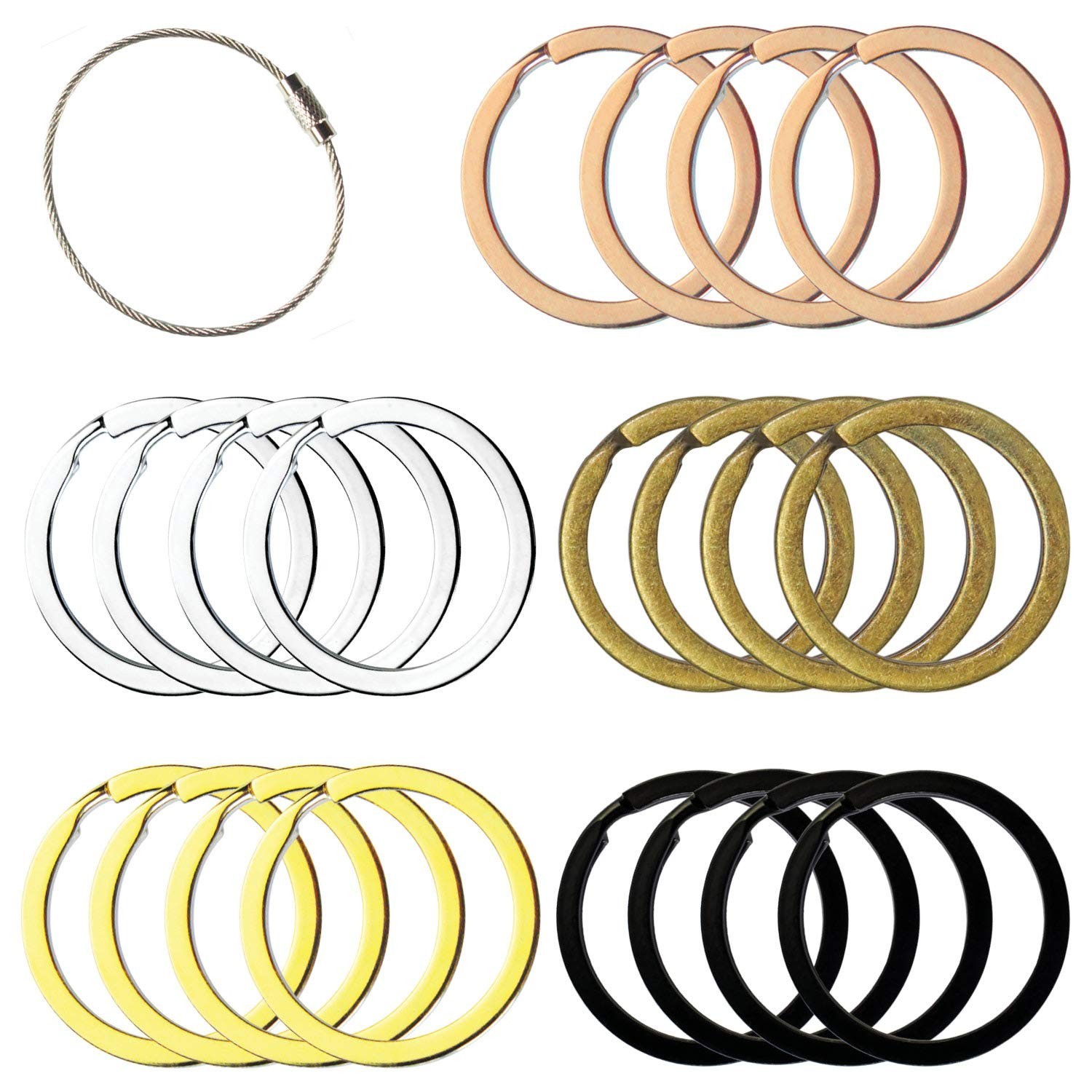 Colored Split Rings Parent 1.25″ Assorted