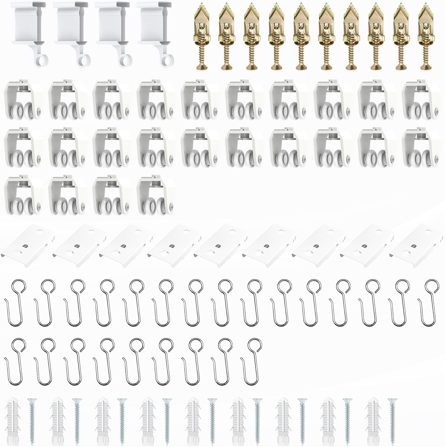 Flexible Ceiling Curtain Track Ceiling Mount, Curved Curtain Rod, Sliding