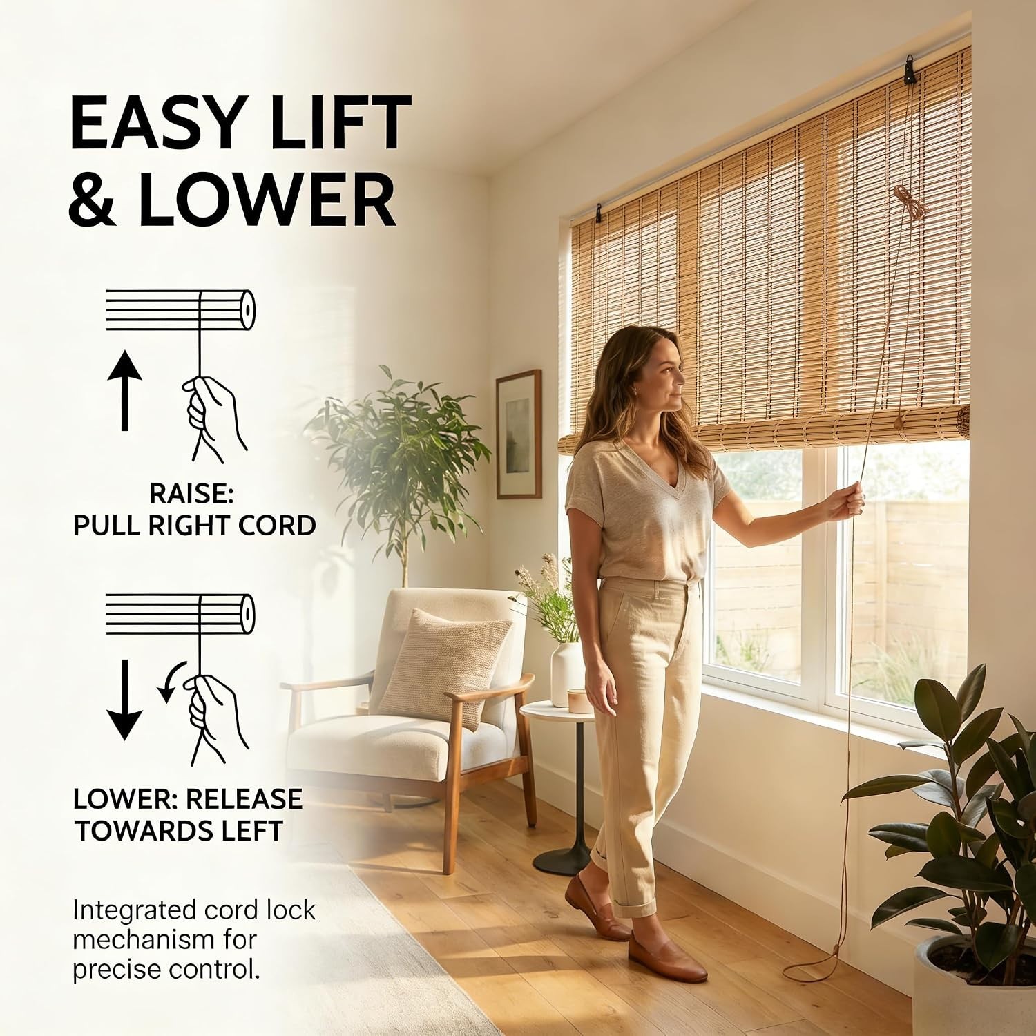 Versatile Bamboo Shades for Indoor & Outdoor Use – Easy to Install and Maintain