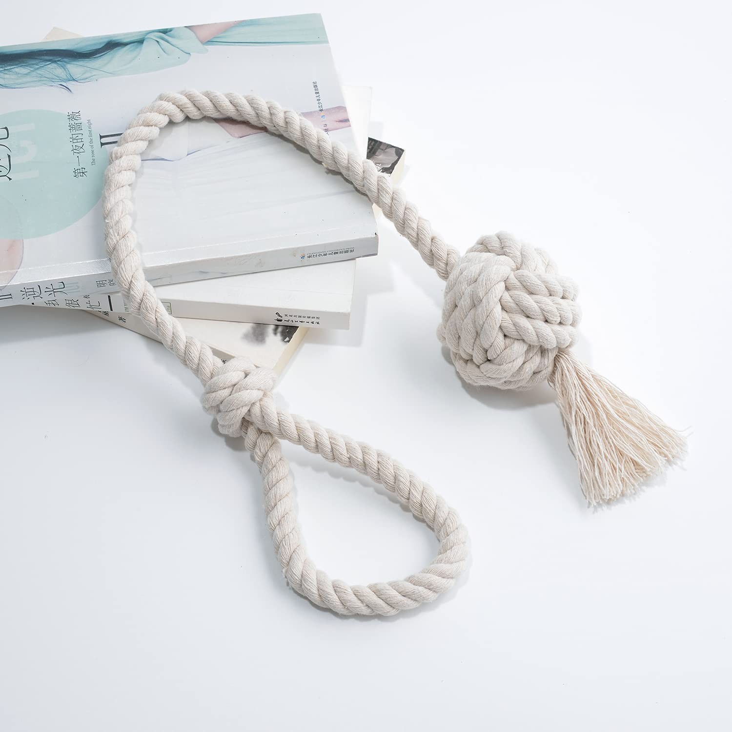 2 Pack Rustic Curtain Tiebacks – Outdoor Curtain Drapery 2 Pieces Beige