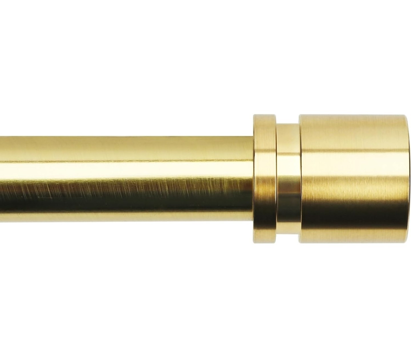Adjustable Curtain Rods For Windows 16 to 144 Inches, 1 Inch Diameter, Gold, NEW