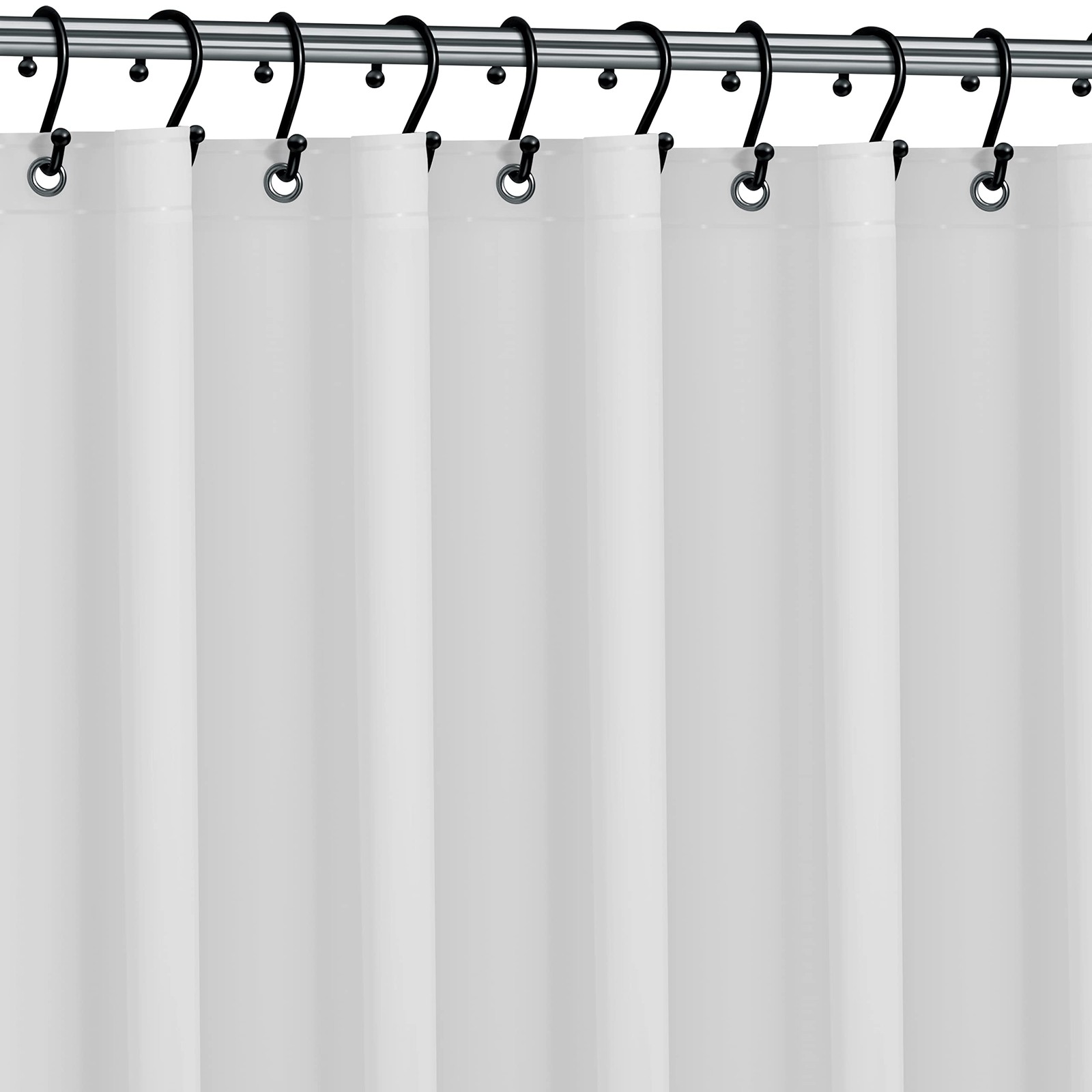 No Smell Shower Curtain Liner 72×72 White – 72″W x 72″L (Pack of 1),