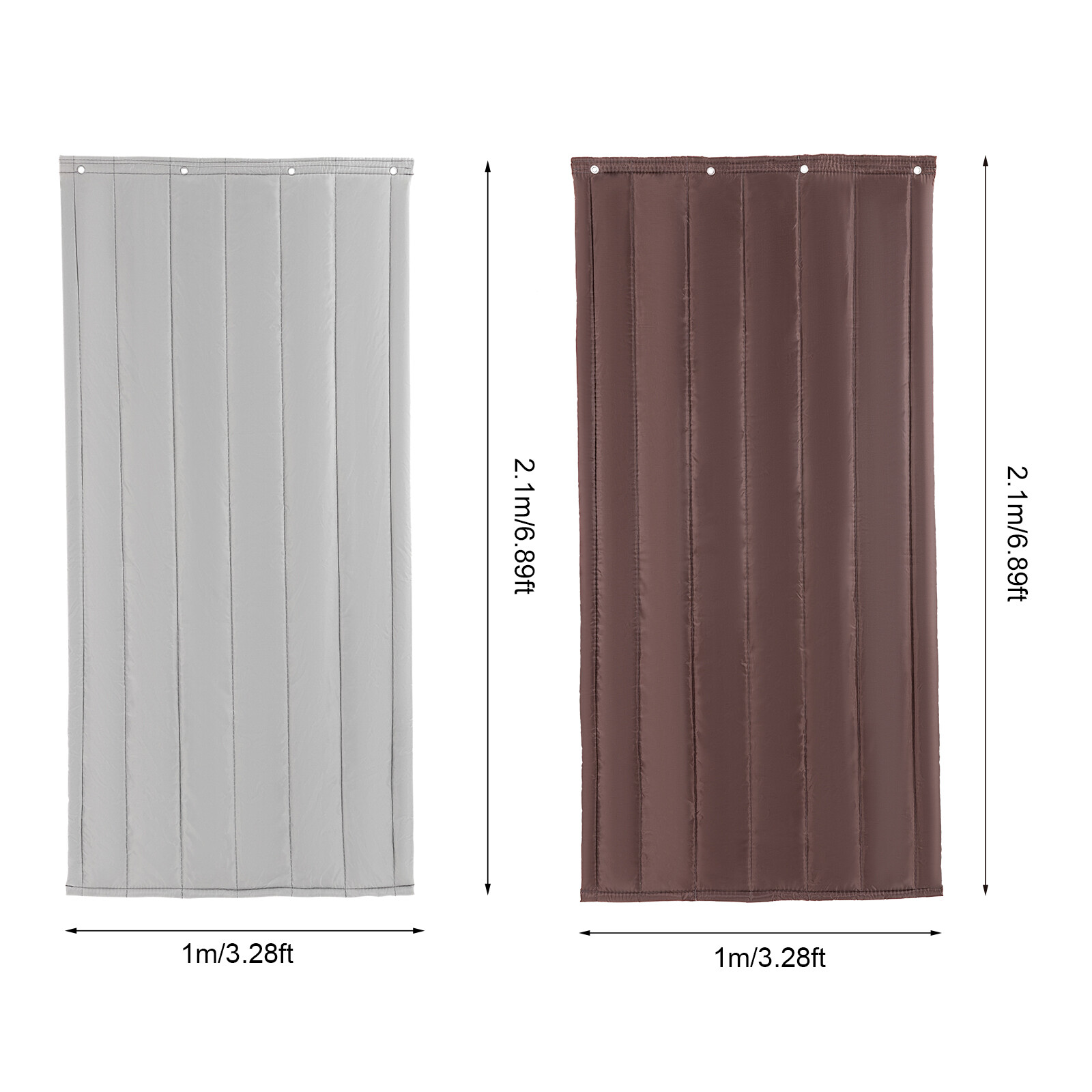 Lightweight Thermal Insulated Door Curtain 39.5″x83″ Winter Doorway Drapes Cover