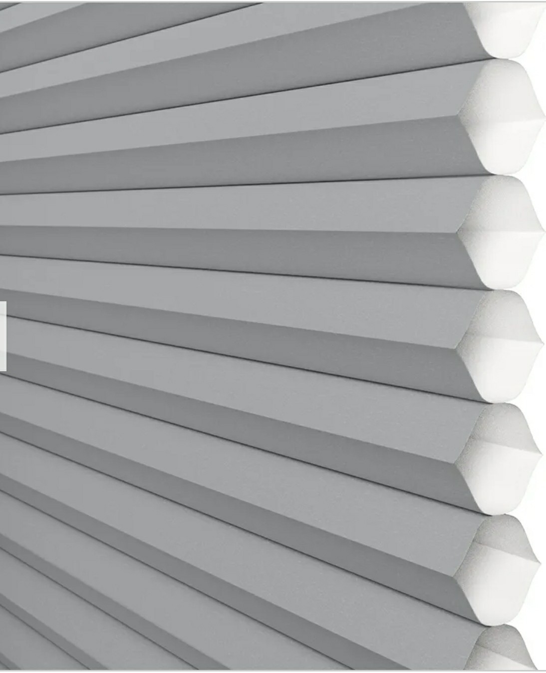 Celluar Shade 23 1/2×64 Cordless Pleated Shade Light Gray