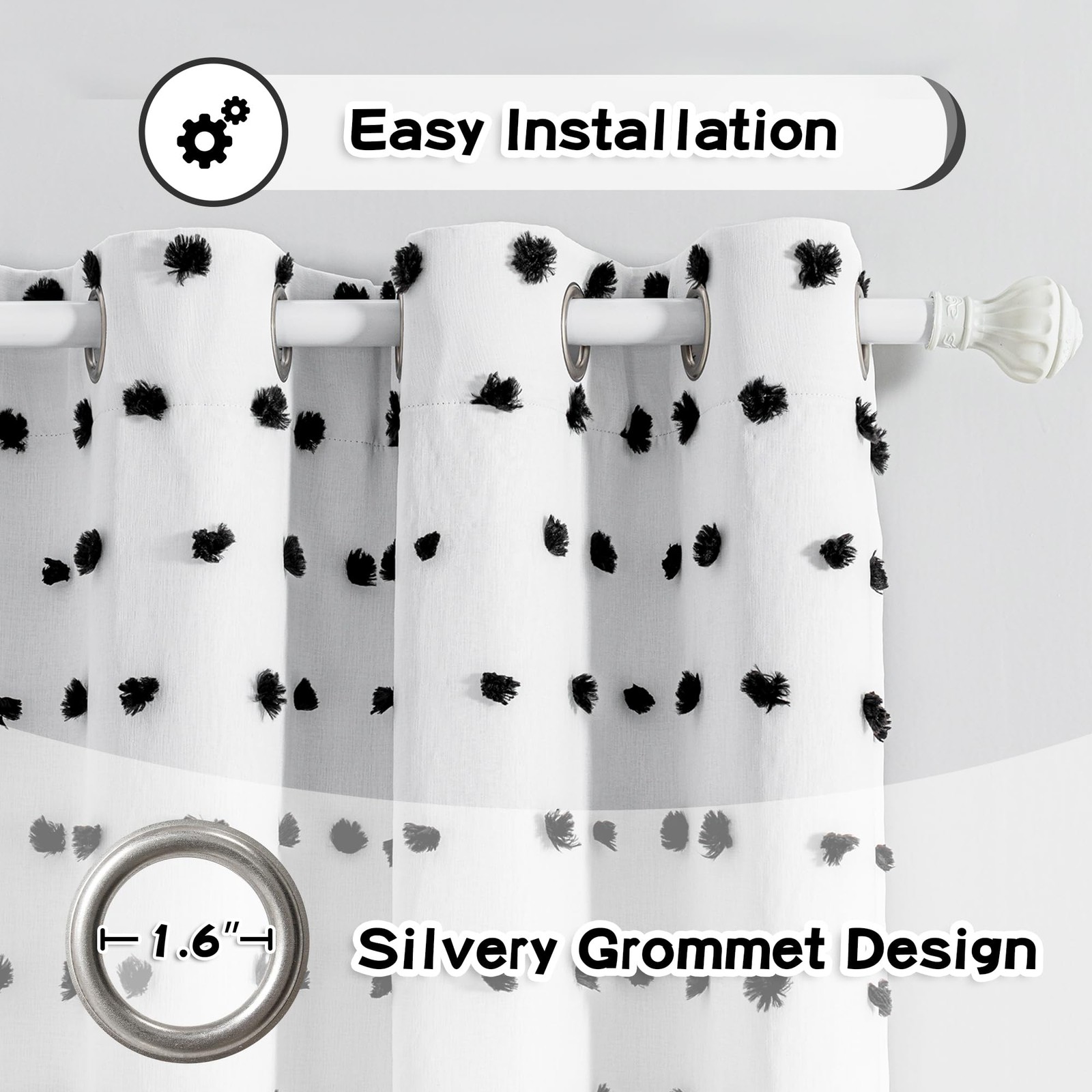 Blackout Curtains for Kids Bedroom 100% Light Block Out Thermal Insulated Cur…