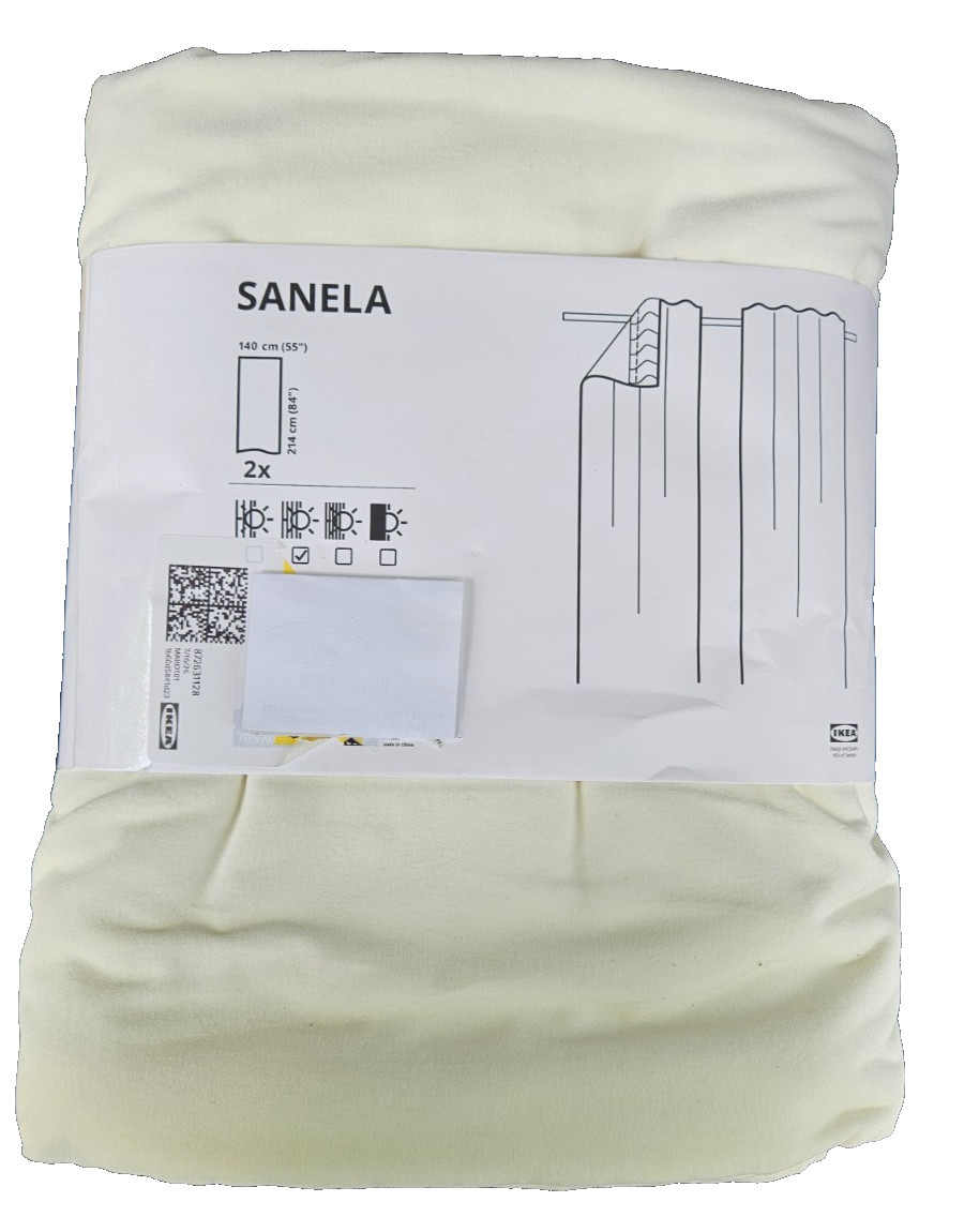 Ikea SET OF 2 PANELS Sanela Curtains Drapes Room Darkening Velvet 55″x98″